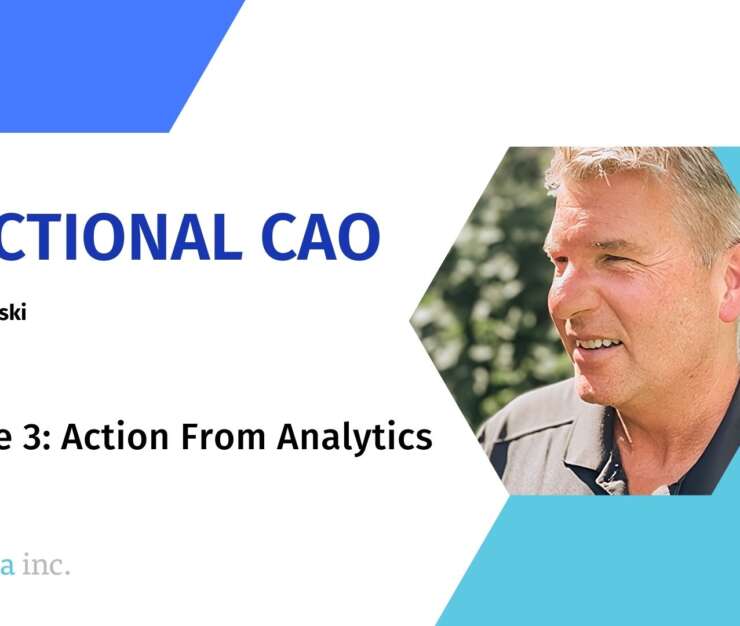 The Fractional CAO Episode 3 Action from Analytics